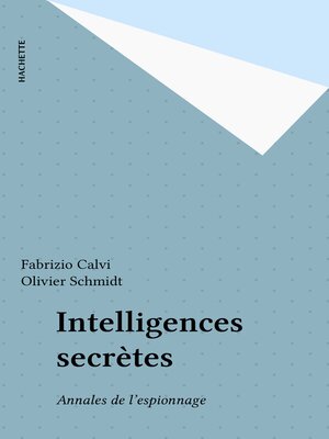cover image of Intelligences secrètes